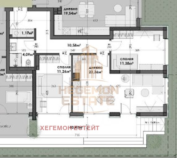 Te koop  2 slaapkamers Varna , Izgrev , 88 m² | 42452896