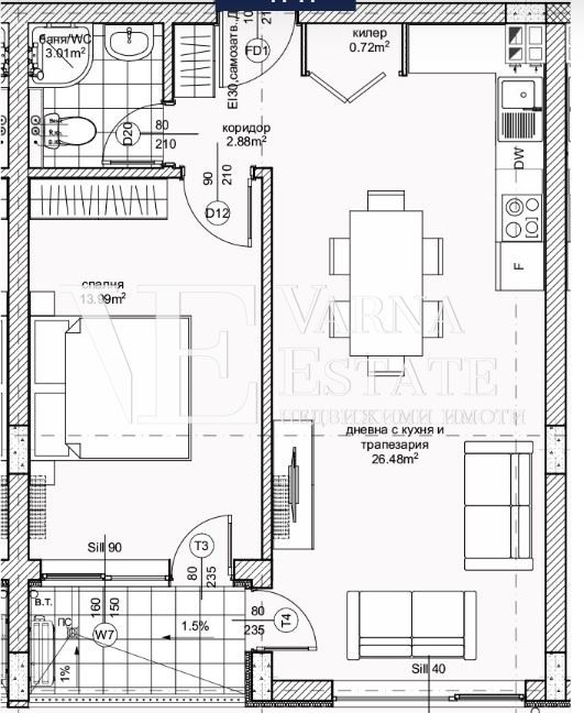Продава 2-СТАЕН, гр. Варна, Възраждане 1, снимка 6 - Апартаменти - 53033497