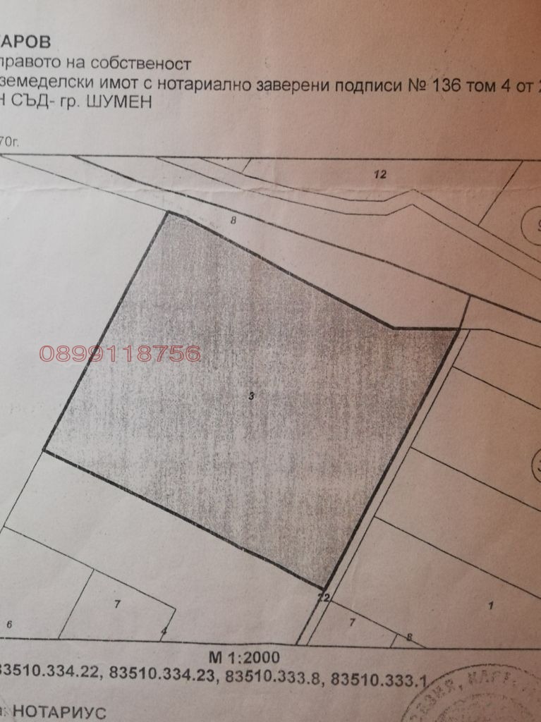Продава ПАРЦЕЛ, гр. Шумен, Тракия