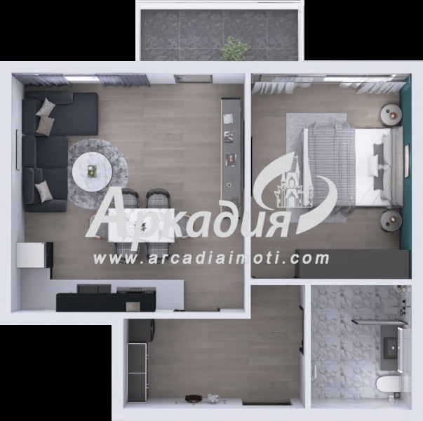 In vendita  1 camera da letto Plovdiv , Ostromila , 86 mq | 27071314