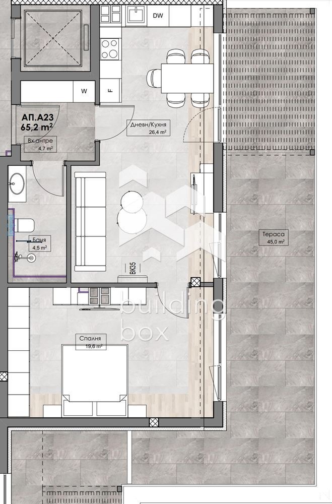 En venta  1 dormitorio Plovdiv , Karshiyaka , 119 metros cuadrados | 92669426 - imagen [2]