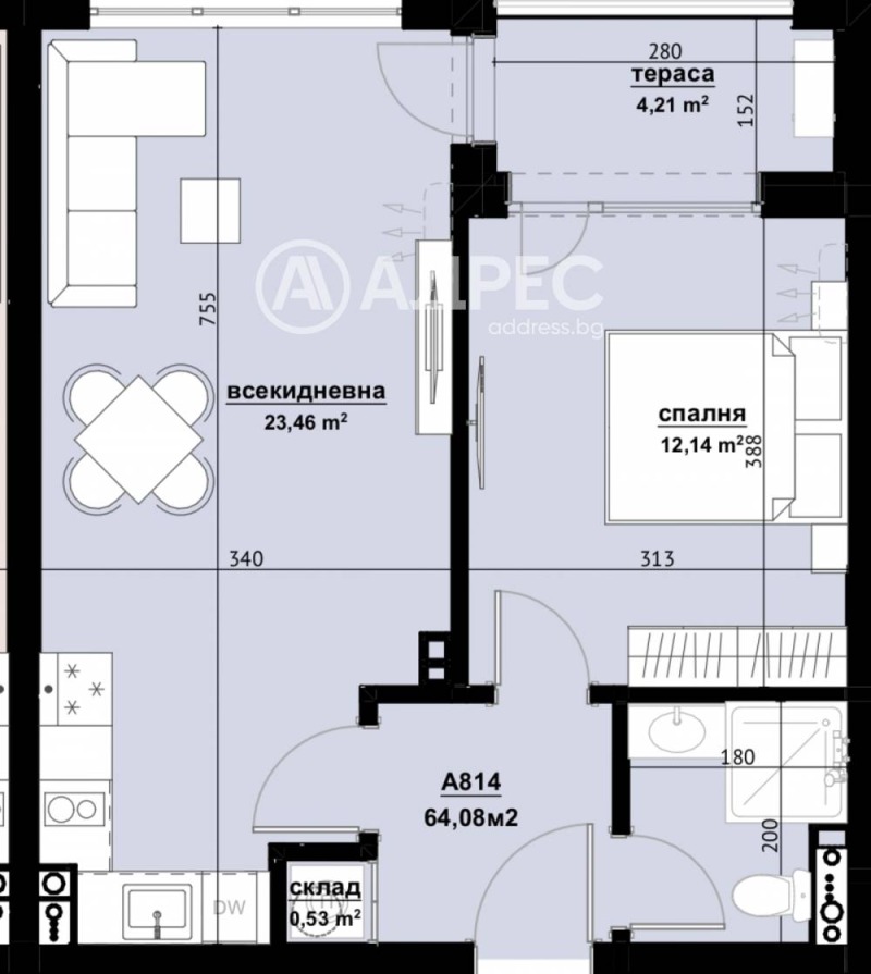 Продава 2-СТАЕН, гр. Бургас, област Бургас, снимка 4 - Апартаменти - 53171732