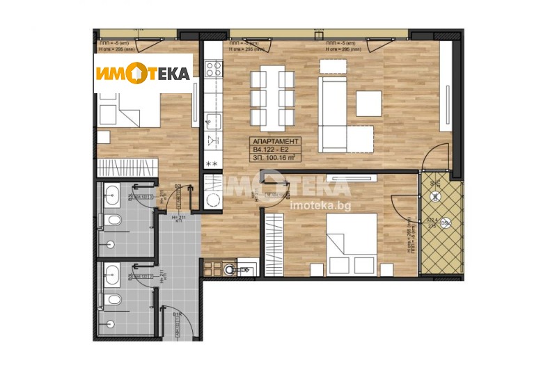 Satılık  2 yatak odası Sofia , Boyana , 125 metrekare | 46522784 - görüntü [2]