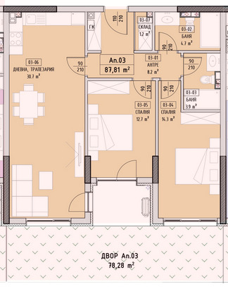 Продава 3-СТАЕН, гр. София, Малинова долина, снимка 3 - Aпартаменти - 46695364