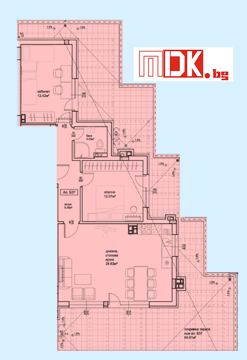 Na prodej  2 ložnice Plovdiv , Kjučuk Pariž , 163 m2 | 39778437 - obraz [7]