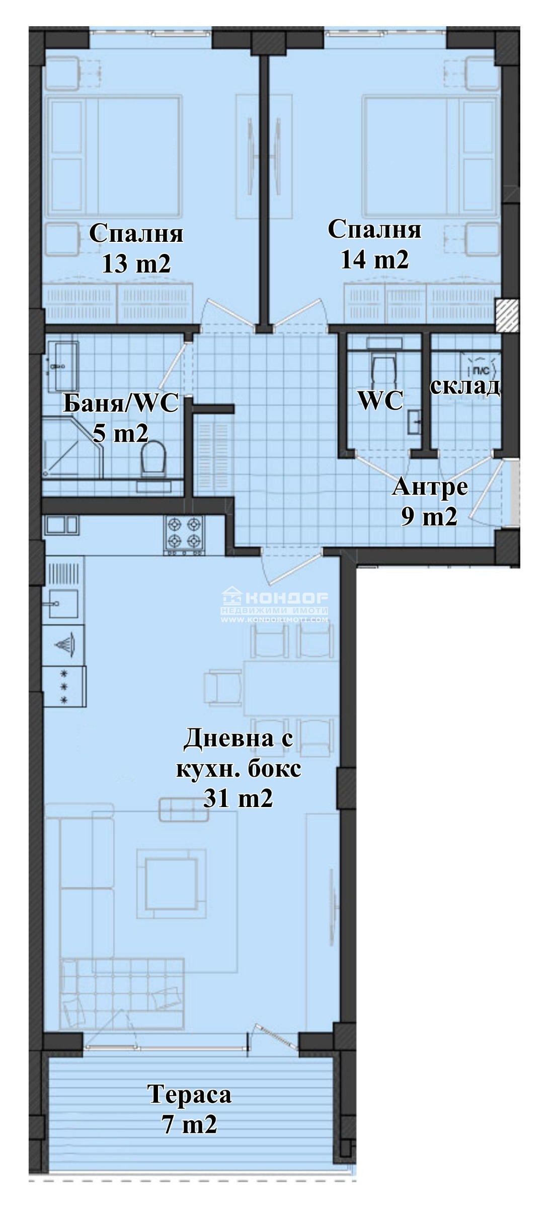 Продава 3-СТАЕН, гр. Пловдив, Кършияка, снимка 5 - Апартаменти - 34392753