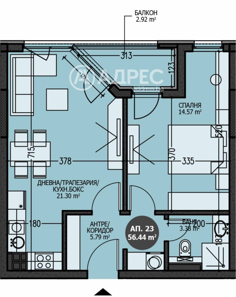 Zu verkaufen  1 Schlafzimmer Sofia , Mladost 4 , 66 qm | 84385058 - Bild [2]