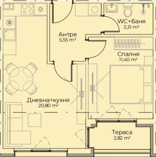 Продава 2-СТАЕН, гр. София, Симеоново, снимка 2 - Апартаменти - 52748083