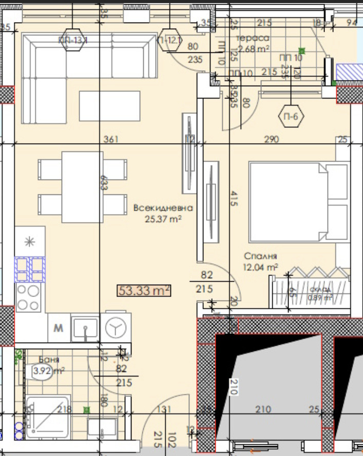 Продава 2-СТАЕН, гр. Пловдив, Тракия, снимка 6 - Апартаменти - 53763646