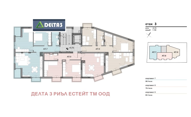 Продава 3-СТАЕН, гр. София, Овча купел, снимка 5 - Aпартаменти - 40234166