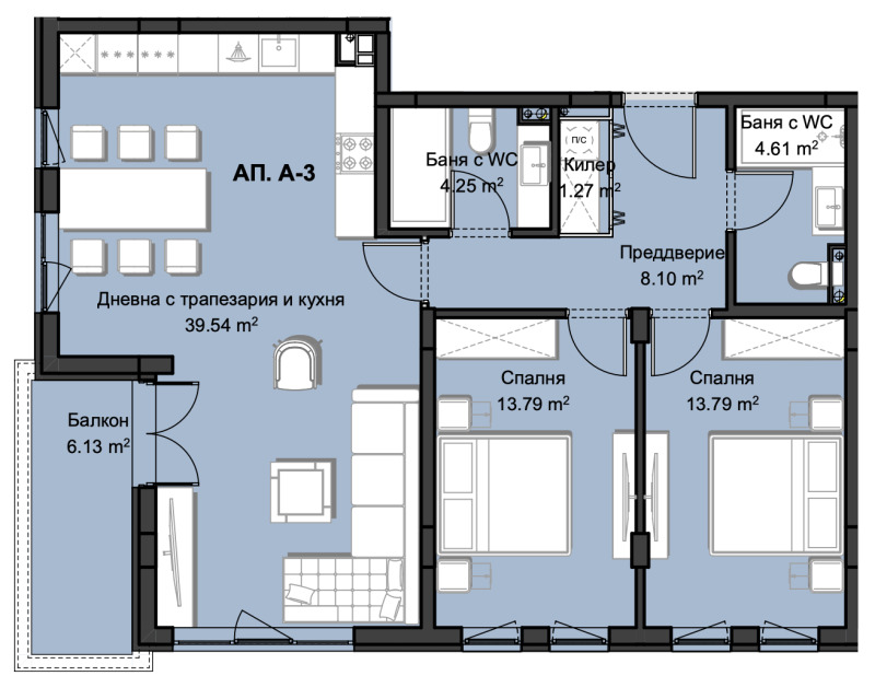 For Sale  2 bedroom Plovdiv , Hristo Smirnenski , 133 sq.m | 10070374 - image [2]