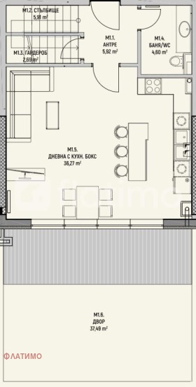 İki Katlı Daire v.z.Kinocentara 3 çast, Sofia 2