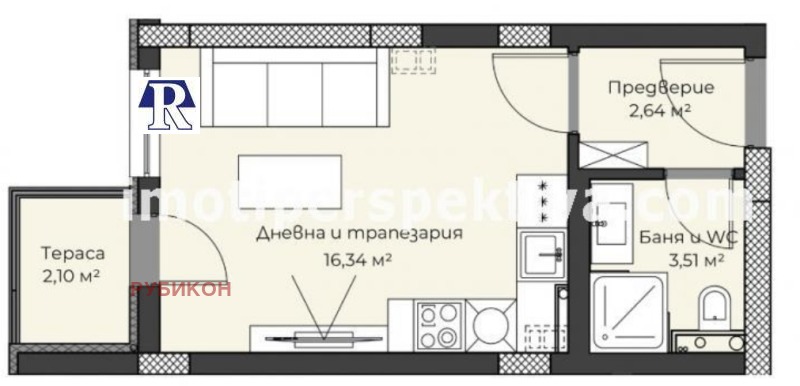 Продава 1-СТАЕН, гр. Пловдив, Христо Смирненски, снимка 6 - Апартаменти - 52295448