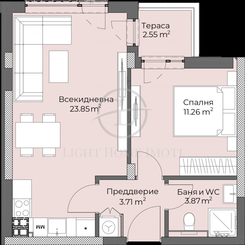 Продава 2-СТАЕН, гр. Пловдив, Христо Смирненски, снимка 4 - Aпартаменти - 47629189