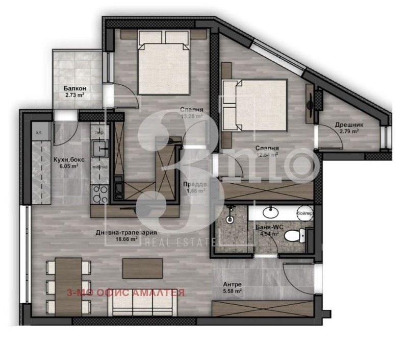 Te koop  2 slaapkamers Sofia , Ljulin 5 , 96 m² | 75663818 - afbeelding [2]