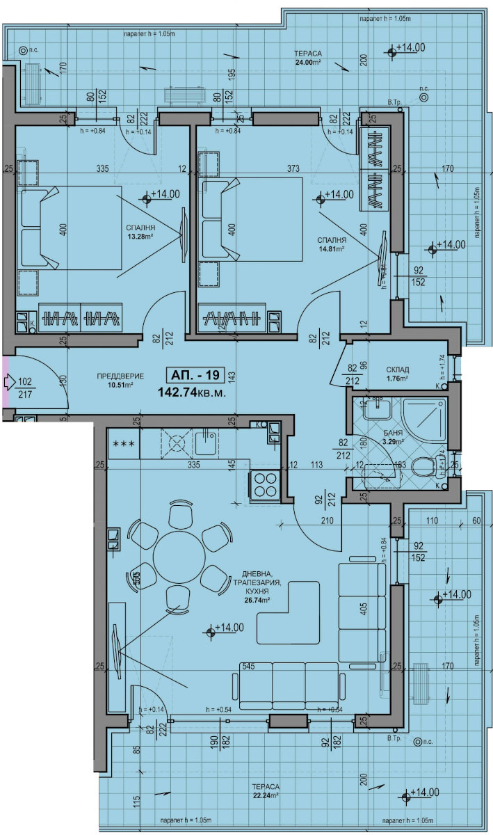 Продава  3-стаен град Пловдив , Кючук Париж , 143 кв.м | 17508838 - изображение [2]