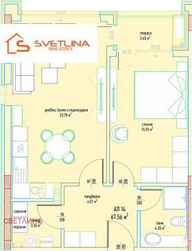 1 bedroom Malinova dolina, Sofia 5