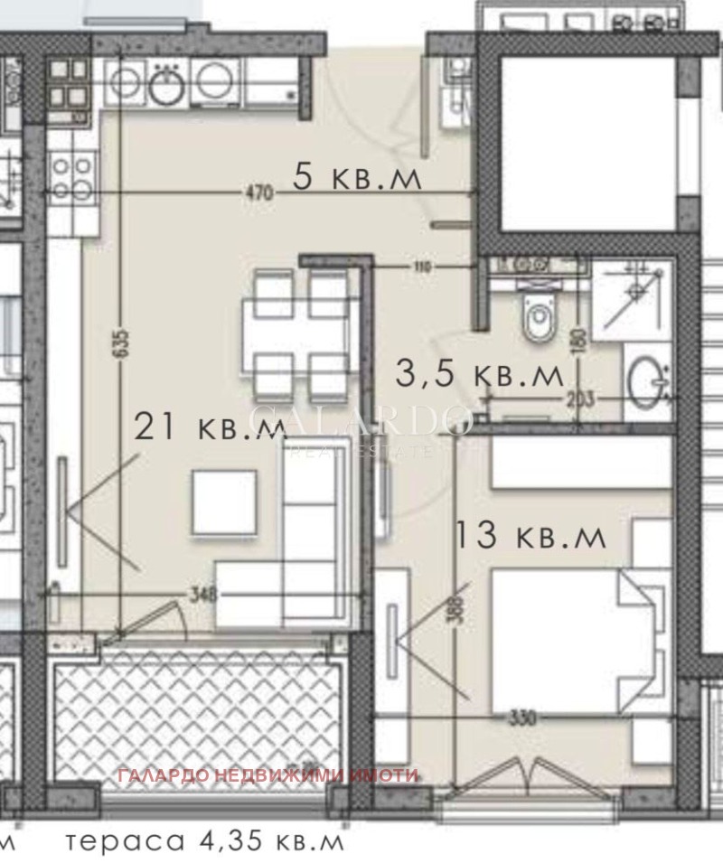 De vânzare  1 dormitor Sofia , Crâstova vada , 68 mp | 23313956 - imagine [2]