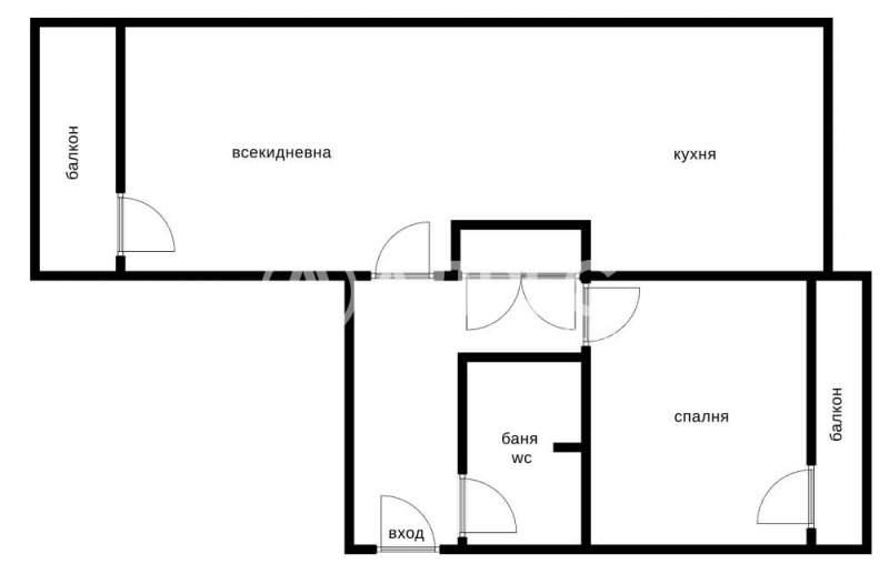 На продаж  1 спальня София , Изток , 73 кв.м | 96826396 - зображення [4]