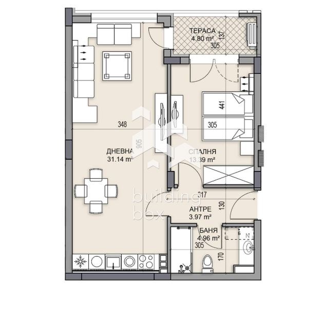 Продава 2-СТАЕН, гр. Пловдив, Гагарин, снимка 2 - Апартаменти - 53043558
