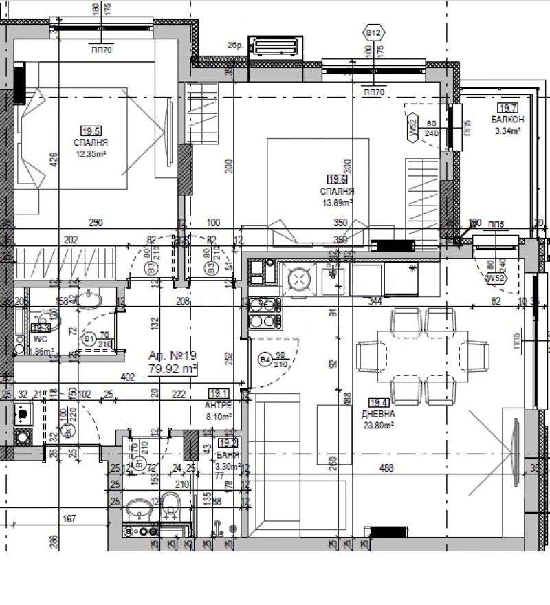 Продава 3-СТАЕН, гр. София, Кръстова вада, снимка 12 - Апартаменти - 53186296