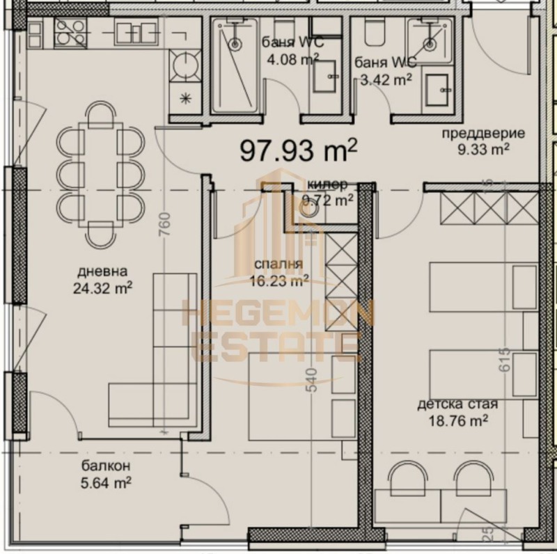 Продава 3-СТАЕН, гр. Варна, Владислав Варненчик 1, снимка 2 - Апартаменти - 53173391