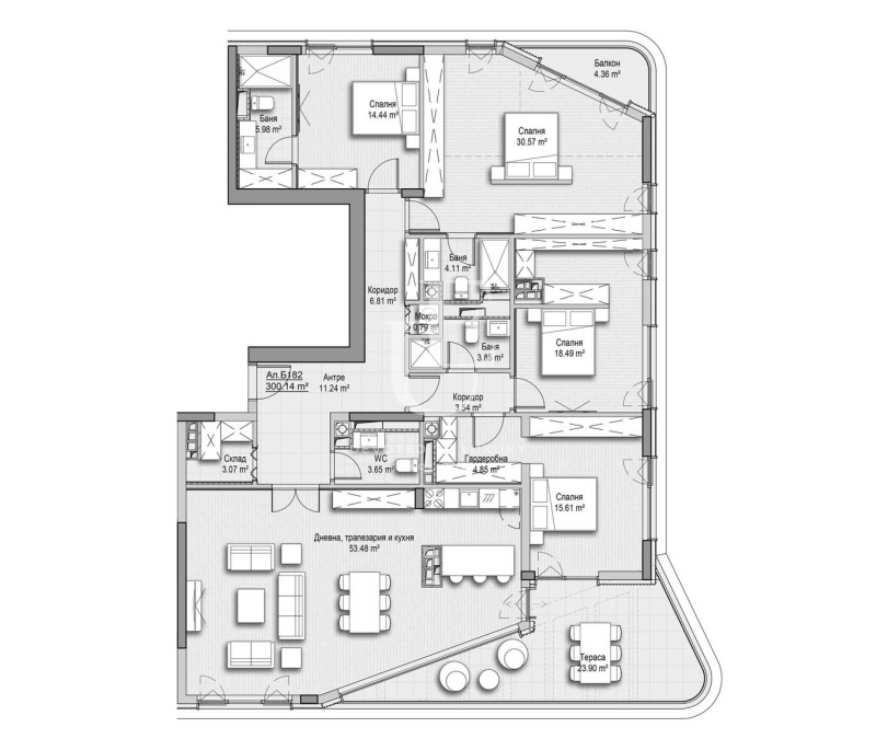 Продава МНОГОСТАЕН, гр. София, Витоша, снимка 15 - Апартаменти - 53513074