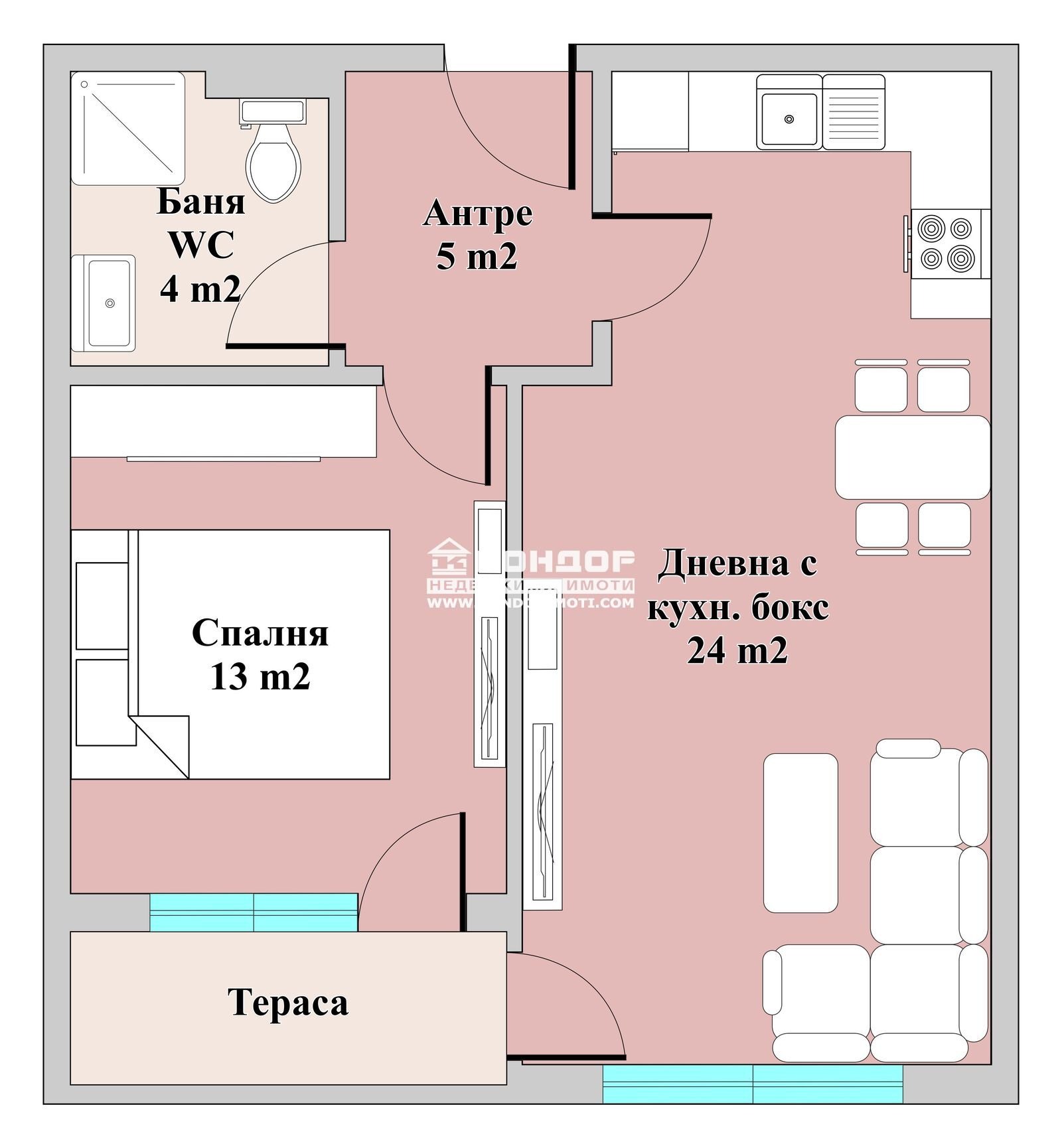 Продава 2-СТАЕН, гр. Пловдив, Тракия, снимка 2 - Апартаменти - 49859528