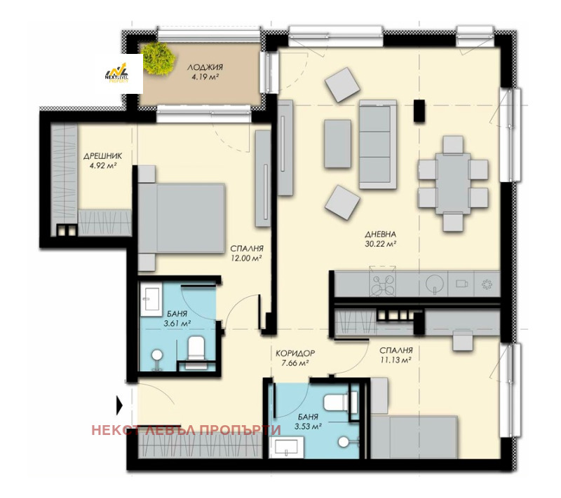 À venda  2 quartos Sofia , Bistrica , 115 m² | 81869725