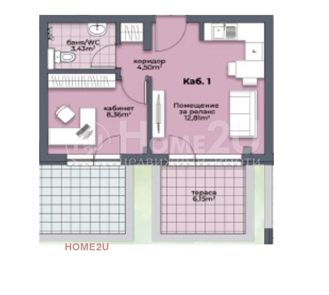 Till salu  1 sovrum Varna , Asparuhovo , 57 kvm | 93060179 - bild [2]