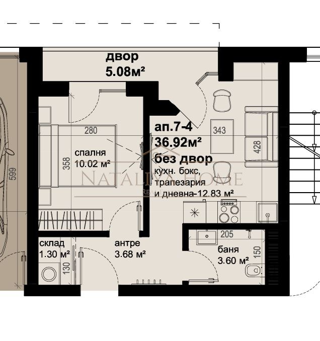 Продава 2-СТАЕН, гр. Бургас, област Бургас, снимка 2 - Апартаменти - 52060589