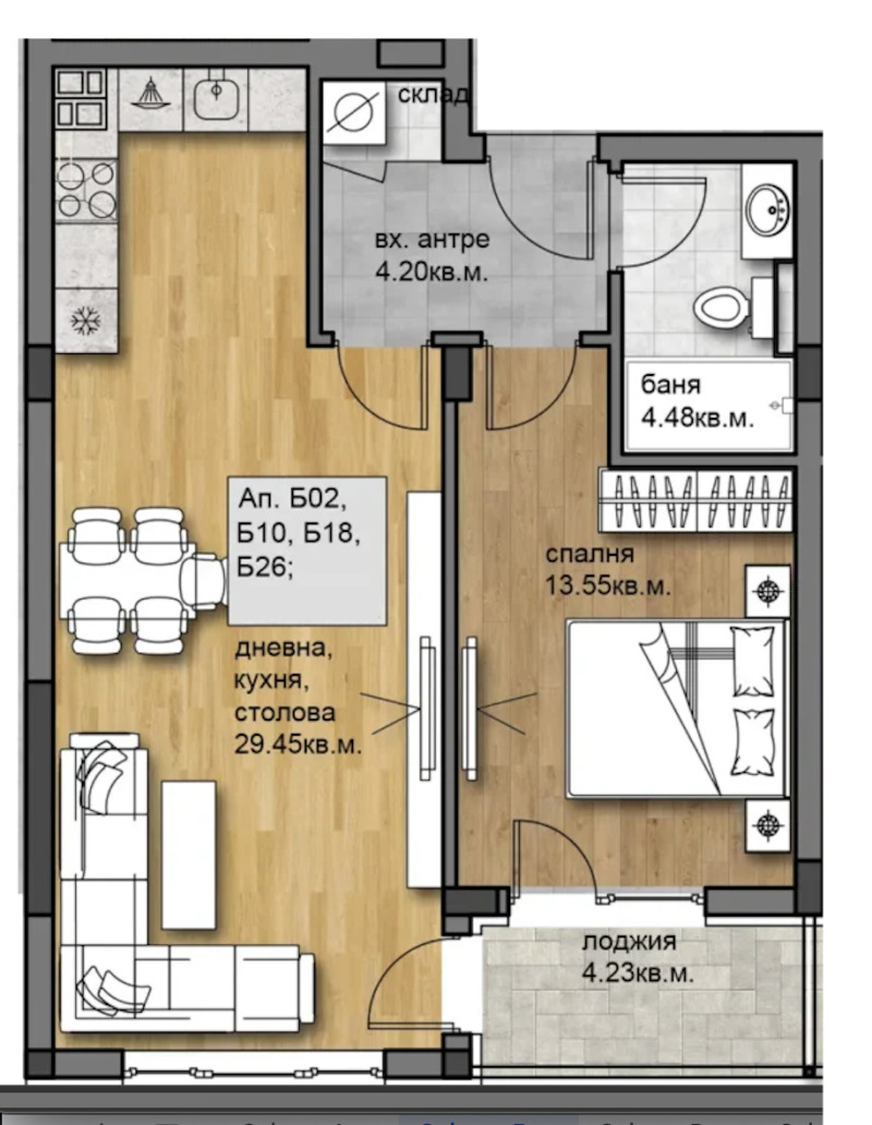 Продава 2-СТАЕН, гр. Пловдив, Христо Смирненски, снимка 2 - Апартаменти - 53466126