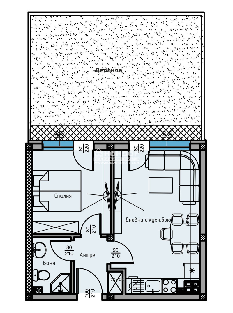 Satılık  1 yatak odası Plovdiv , Ostromila , 82 metrekare | 49724929 - görüntü [3]