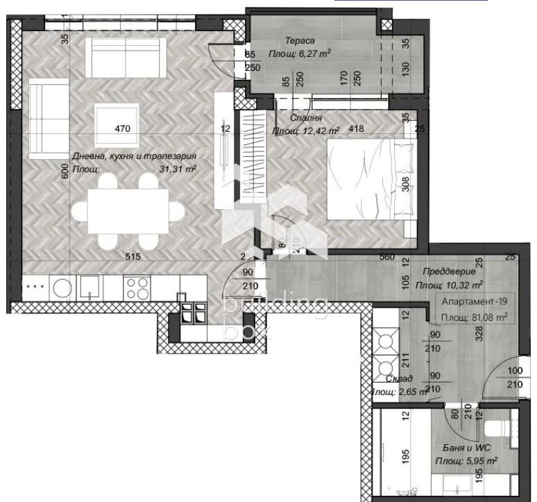 En venta  1 dormitorio Sofia , Tsentar , 96 metros cuadrados | 52920734 - imagen [2]