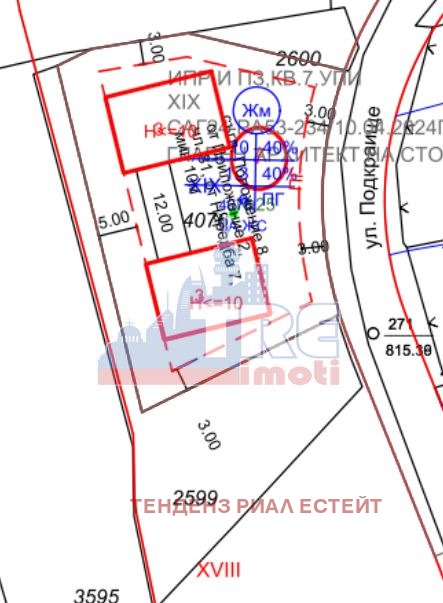 À venda  Trama Sofia , Vladaia , 1247 m² | 71257294