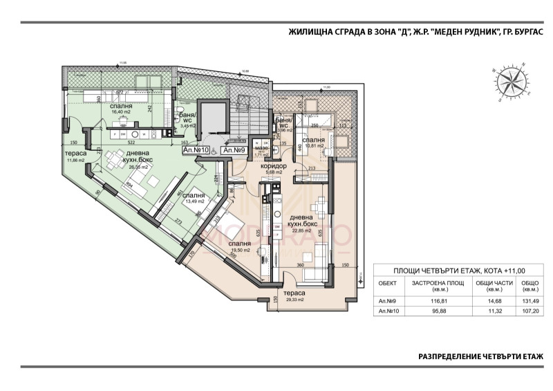 In vendita  2 camere da letto Burgas , Meden rudnik - zona D , 107 mq | 30434586 - Immagine [3]