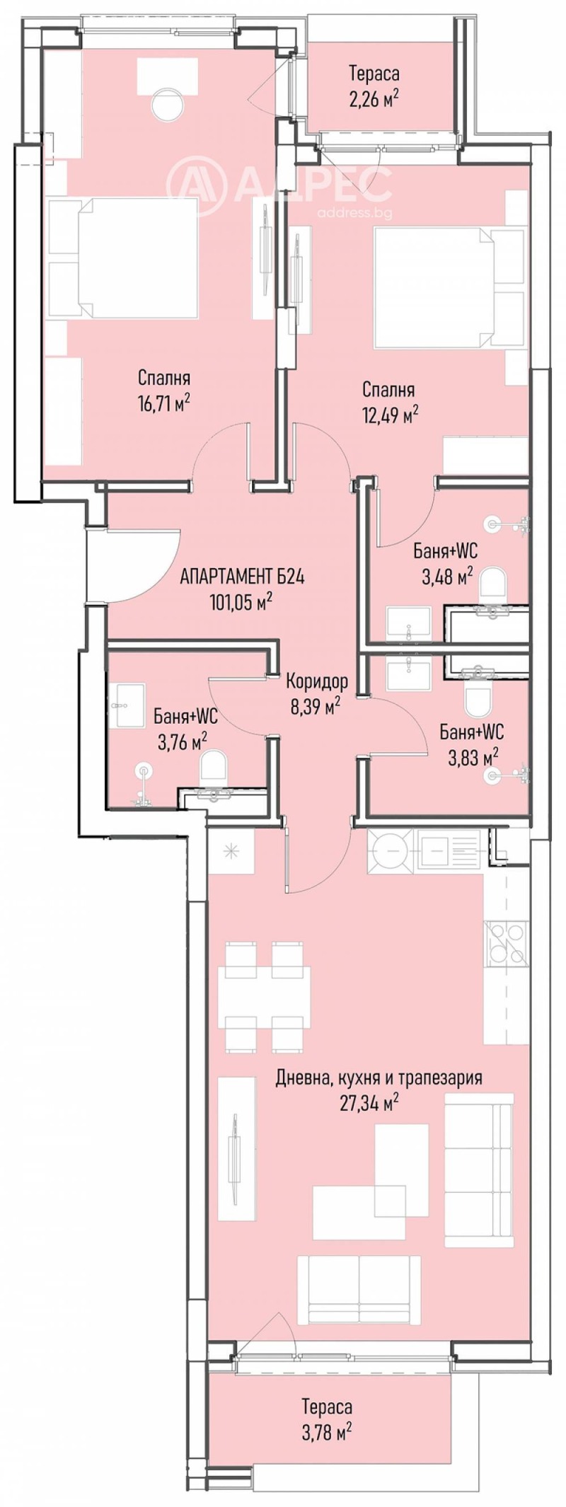 Te koop  2 slaapkamers Sofia , Mladost 4 , 126 m² | 30376873 - afbeelding [4]