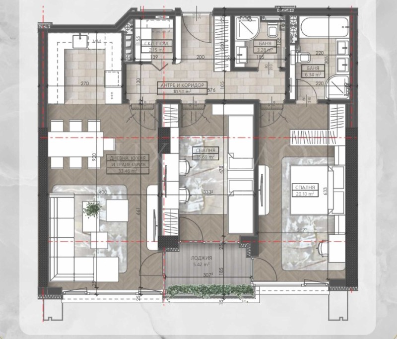 Na prodej  2 ložnice Sofia , Mladost 3 , 132 m2 | 25502529 - obraz [4]
