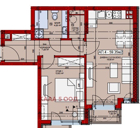 Продава 2-СТАЕН, гр. София, Люлин 8, снимка 2 - Апартаменти - 51149220