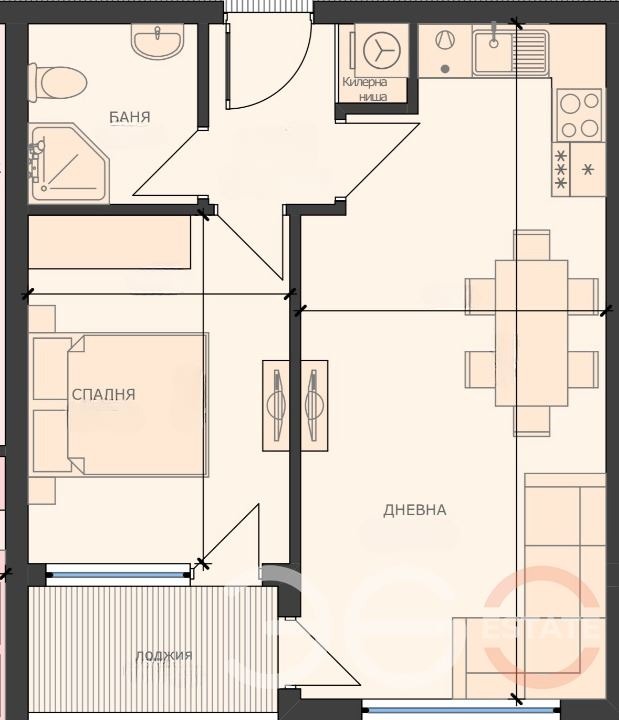 Na prodej  1 ložnice Varna , Levski 1 , 55 m2 | 49943680 - obraz [4]