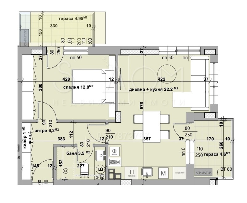 À vendre  1 chambre Stara Zagora , Kazanski , 76 m² | 73022396 - image [2]
