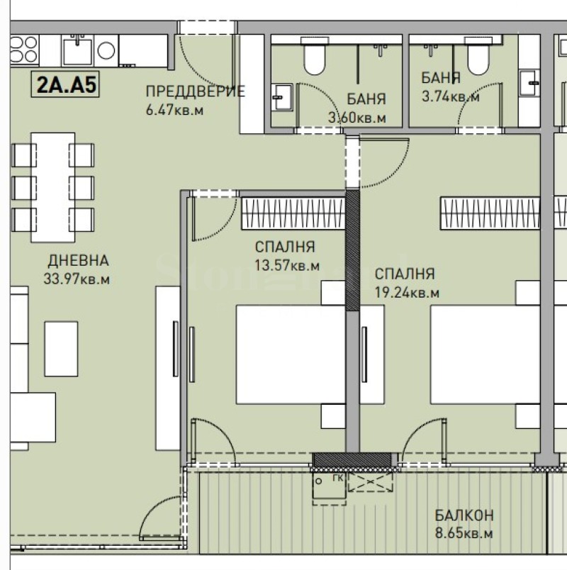 Продава 3-СТАЕН, гр. София, Манастирски ливади, снимка 8 - Апартаменти - 53107388