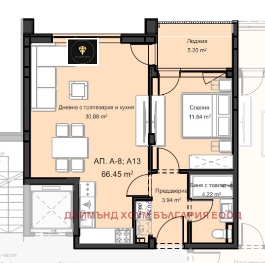 À venda  1 quarto Plovdiv , Ostromila , 74 m² | 85859217 - imagem [2]