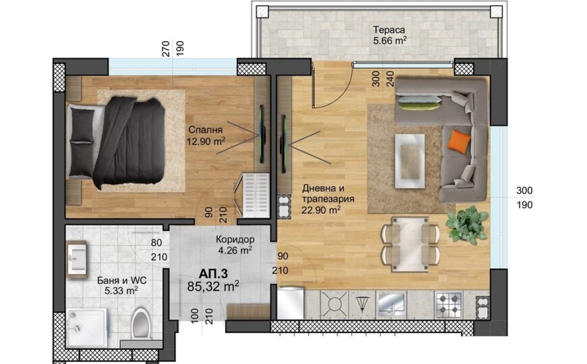 Продава 2-СТАЕН, гр. Пловдив, Христо Смирненски, снимка 11 - Апартаменти - 55404657