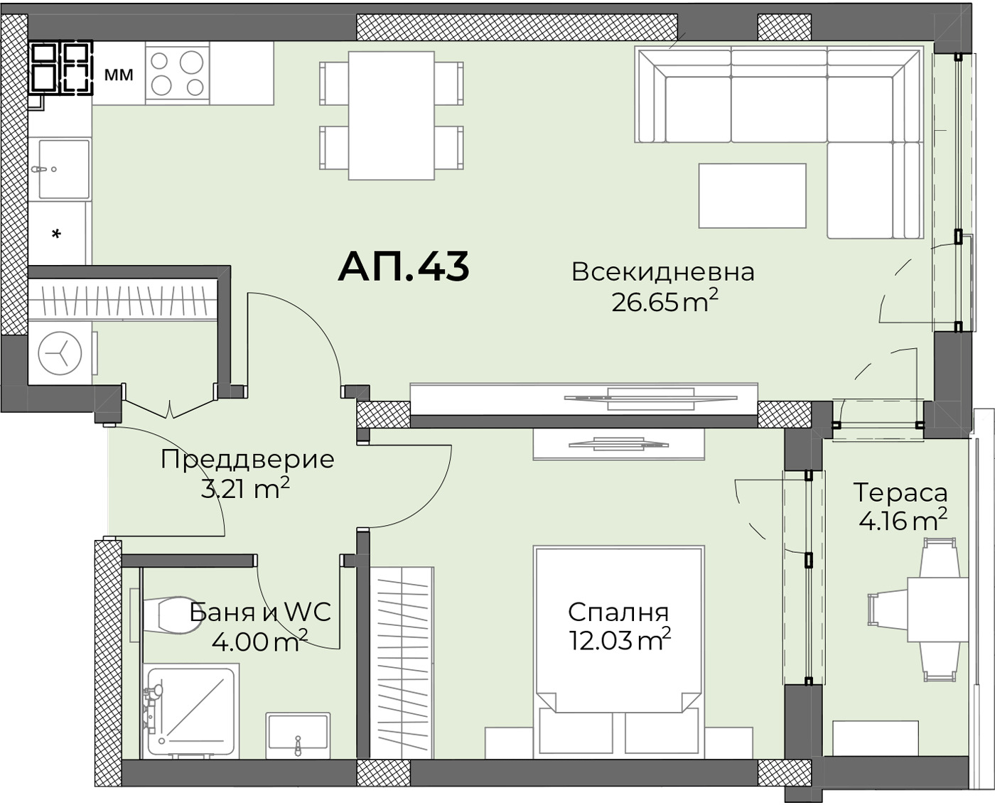 Продава 2-СТАЕН, гр. Пловдив, Христо Смирненски, снимка 4 - Апартаменти - 55216944