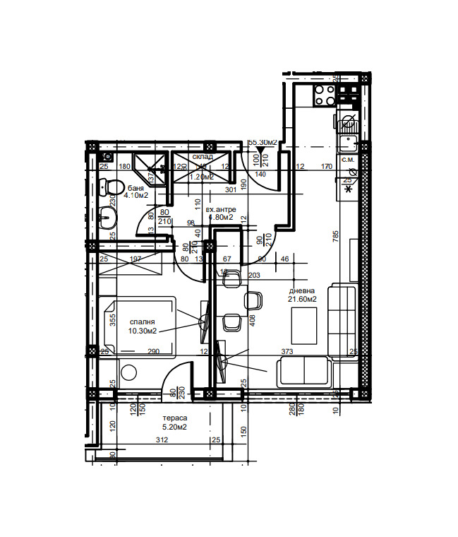 Продава  2-стаен град Пловдив , Южен , 65 кв.м | 94255949 - изображение [6]