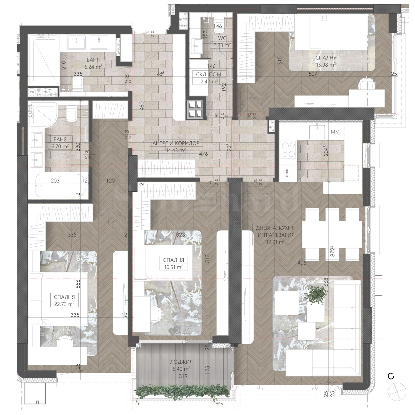 Продава 4-СТАЕН, гр. София, Младост 3, снимка 4 - Апартаменти - 52526884