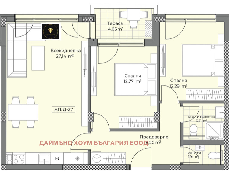 In vendita  2 camere da letto Plovdiv , Ostromila , 95 mq | 27600337 - Immagine [12]