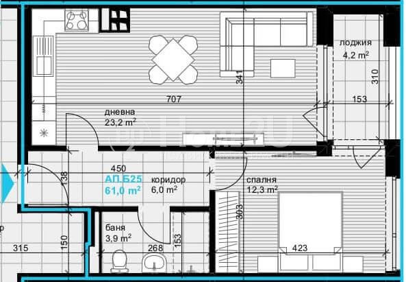 Satılık  1 yatak odası Varna , Asparuhovo , 71 metrekare | 69621605 - görüntü [3]