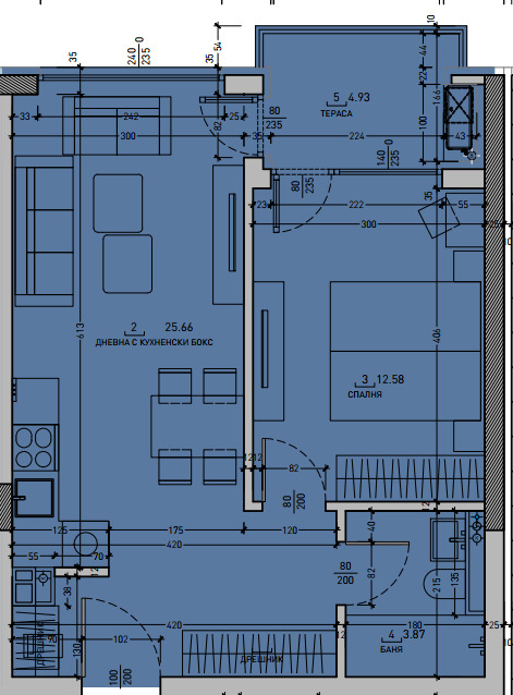 Till salu  1 sovrum Sofia , Malinova dolina , 66 kvm | 46596200 - bild [4]